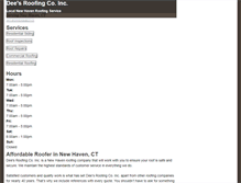 Tablet Screenshot of newhavenroofingcompany.net